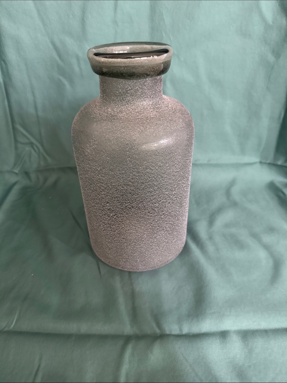 Threshold Matte Gray Textured Ceramic Vase